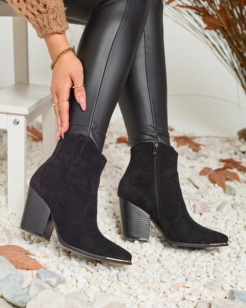 Royalfashion Black women's insulated Diva Charms boots