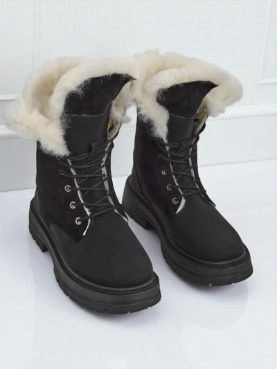 Женские ankle boots Royalfashion с мехом Nasaha