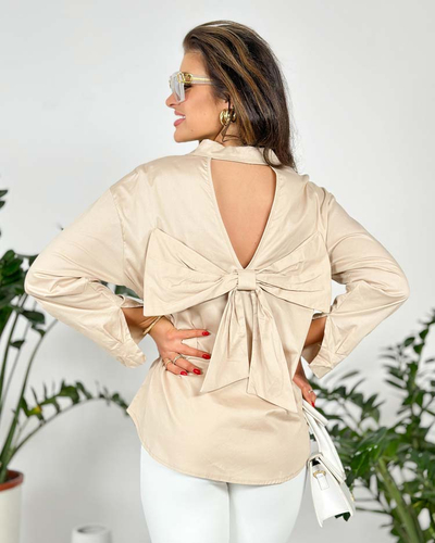 Royalfashion Women's shirt with bow