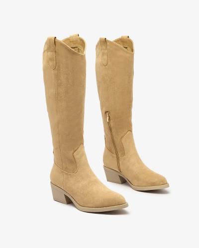 Royalfashion Women's insulated boots in camel Comfy Elegance