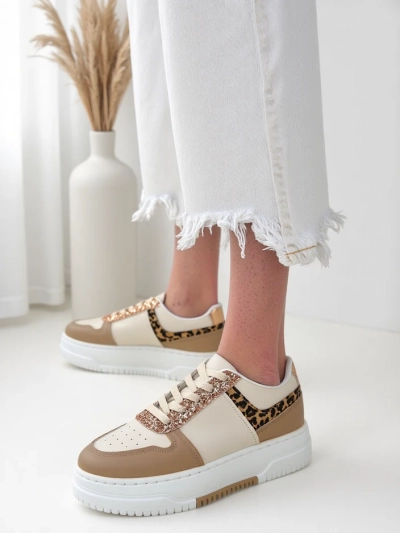 Royalfashion Women's sneakers with glitter Qisofi