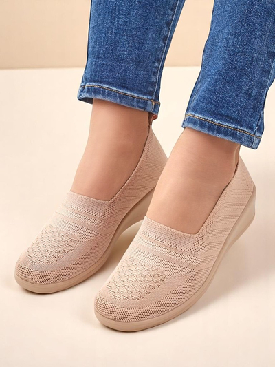 Royalfashion Women's moccasins on a low wedge Epoles