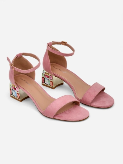 Royalfashion Women's sandals with decorative heel Ballou