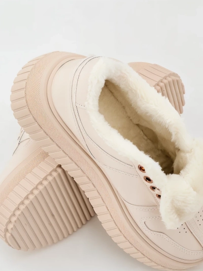 Royalfashion Warmed women's sneakers with fur Rozit