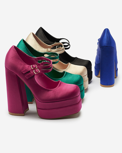 Fuksiat värvi naiste kõrged stilettpumbad Elika - Jalatsid