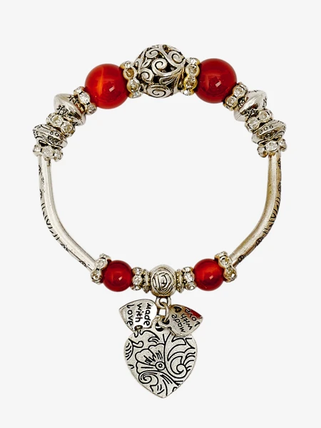 Naiste südamekujuliste elementidega käevõru Heart Glitz