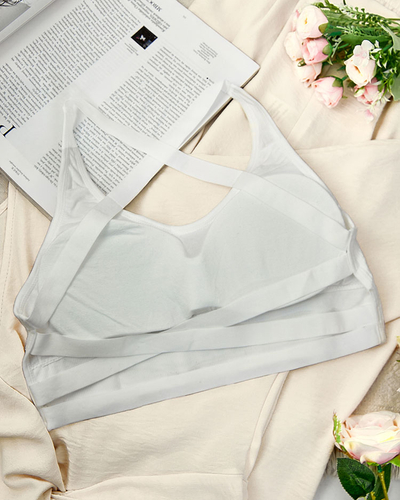 Royalfashion Women's sports bra with zircons