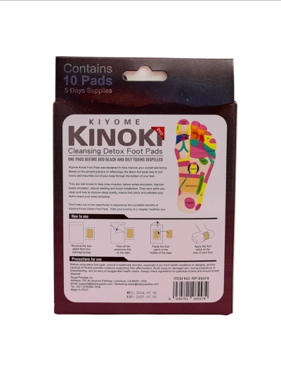 Detoxifying foot patches DETOX KINOKI 10 pcs Mugwort