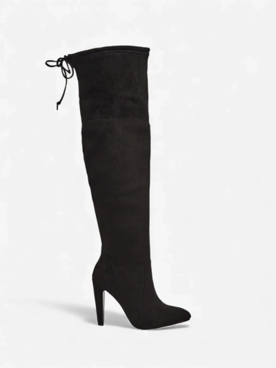 Women's Over-the-Knee Eco Suede Stiletto Boots Eldirros