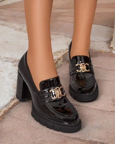 Royalfashion Elegant women's moccasins on a post Jozii