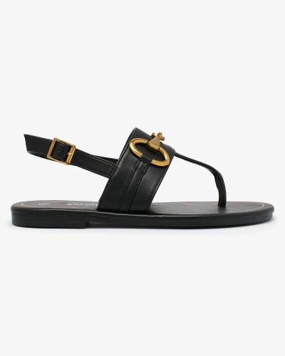 Royalfashion Naiste flip flop sandaalid mustad Imonel