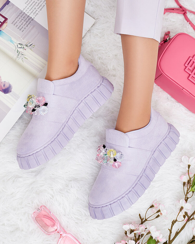 Royalfashion Sports half shoes with colored stones Resinello