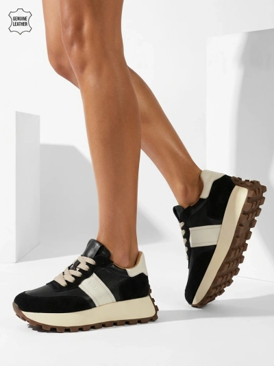 Naterre women's sports sneakers made of natural leather