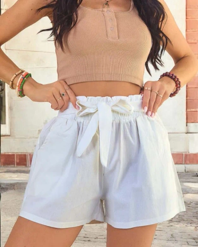 Royalfashion Women's fabric short shorts