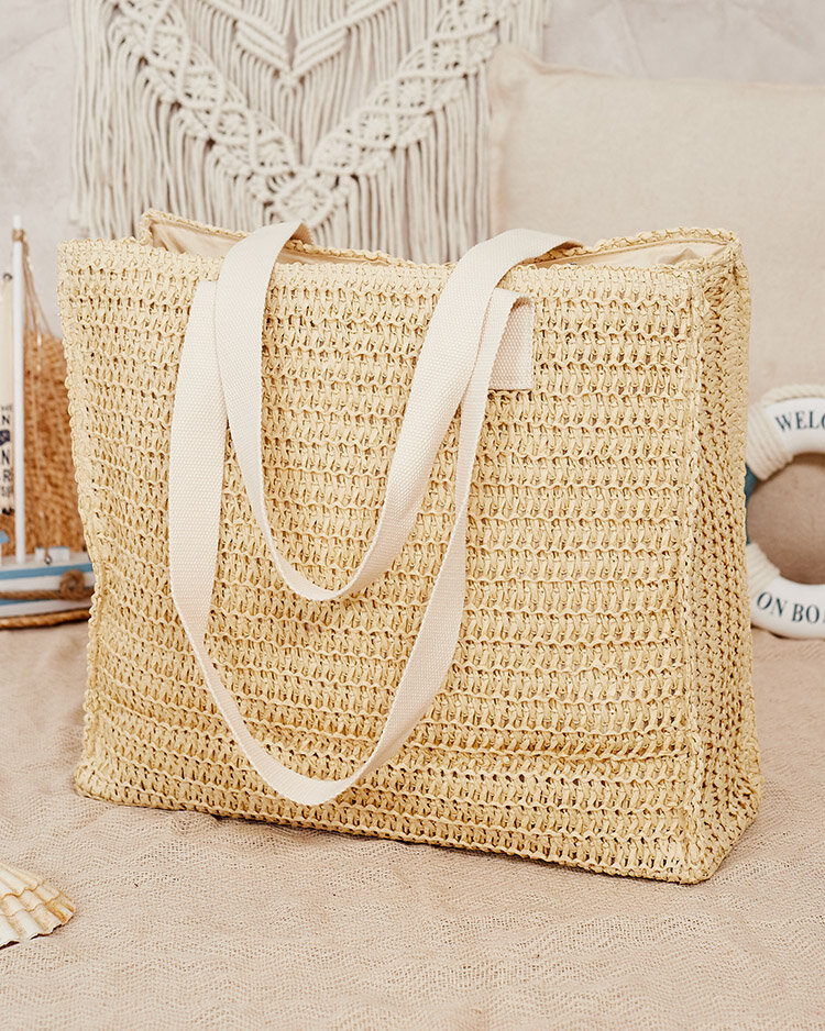 Royalfashion Large women's straw handbag