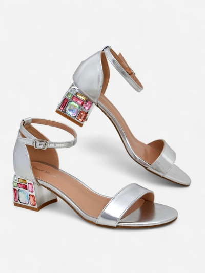 Royalfashion Women's sandals with decorative heels Ballou