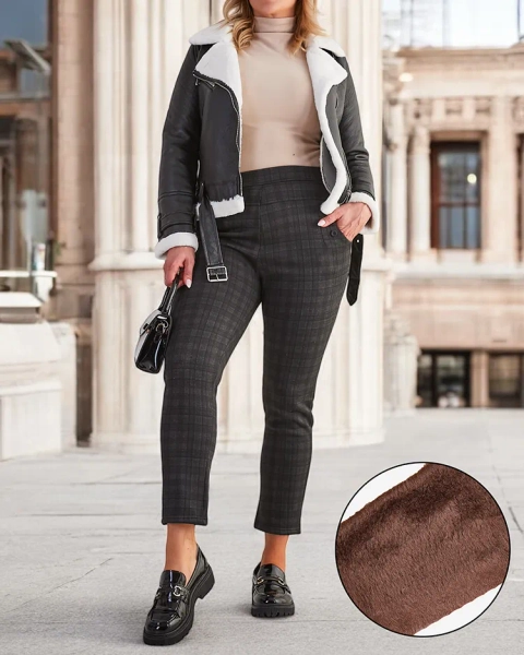 Royalfashion Warmed naiste teggings püksid PLUS SIZE