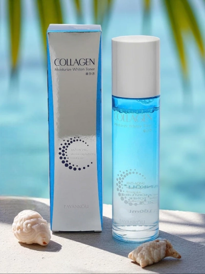 Illuminating and moisturizing face toner with collagen