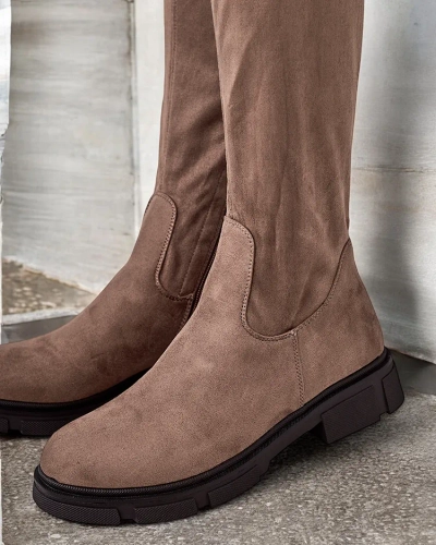 Royalfashion Women's slip-on knee-high boots Robus