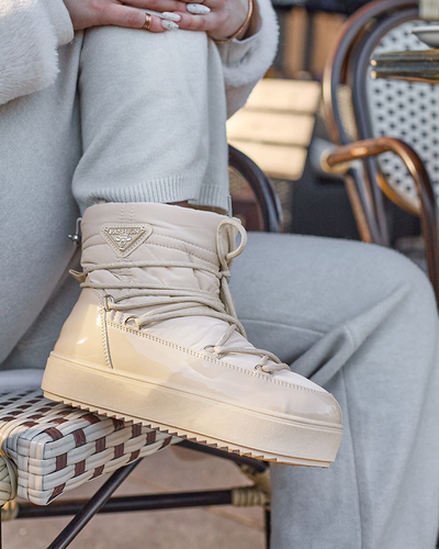 Royalfashion Naiste liibuvad saapad a'la lumesaapad beeži värvi Nevsone