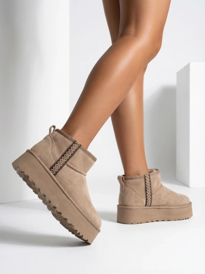 Royalfashion Женские угги стиля снежных сапог Халузи