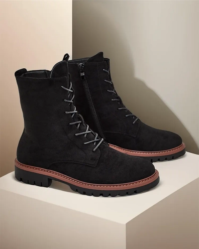 Royalfashion Women's Lace-up Ankle Boots Gosop