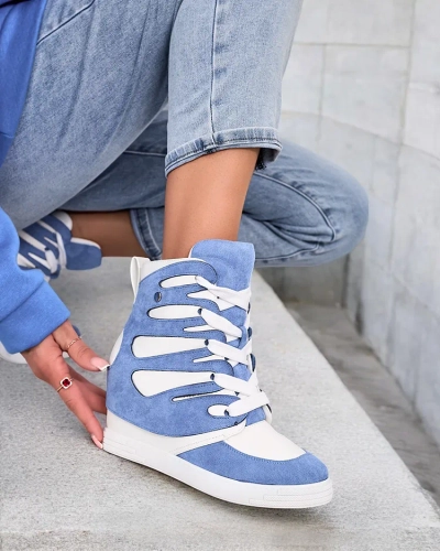 Royalfashion Women's sporty boots on a Pamstinsa heel