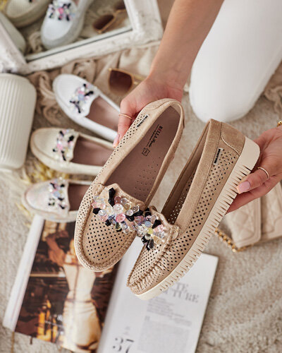 Royalfashion Naiste helmestest aetud mokasiinid Nasfali