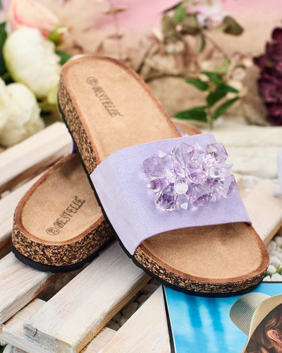 Royalfashion Женские шлепанцы Villo со стразами