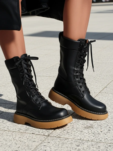 Royalfashion Women's worker boots Megie