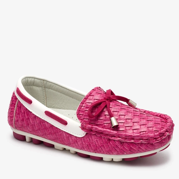 Fuchsia children's moccasins Dannad- Footwear
