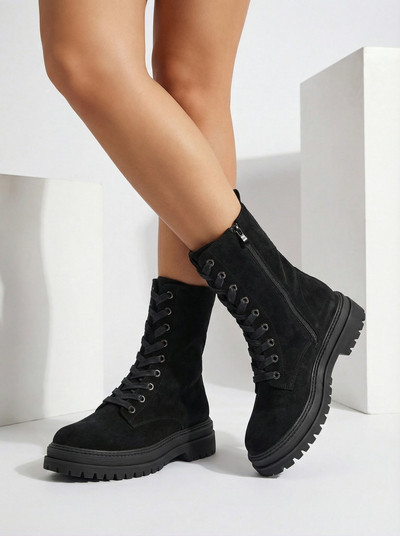 Naiste öko-seemisnahast tööstiilis saapad Molistea