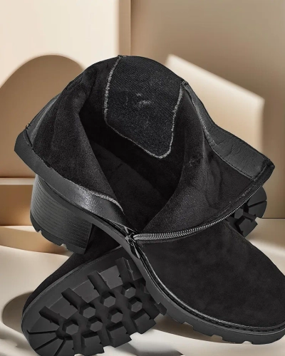 Royalfashion Eko-suede women's ankle boots on a post Weggis