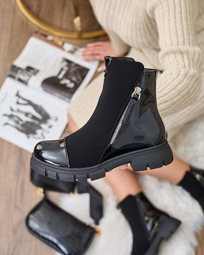 Royalfashion Mustad matt naiste saapad Hedaheh