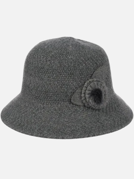 Ella Mae Women's Bowler Hat with Decoration