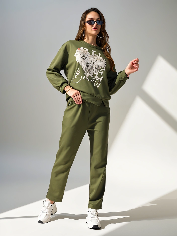 Royalfashion Naiste viskoosikomplekt printimisega