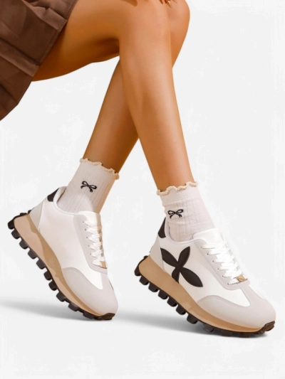 Royalfashion Women's sporty sneakers on a thicker sole Aloqa