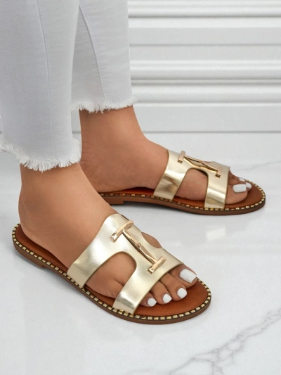 Royalfashion Женские сланцы на плоской подошве Maya Louise