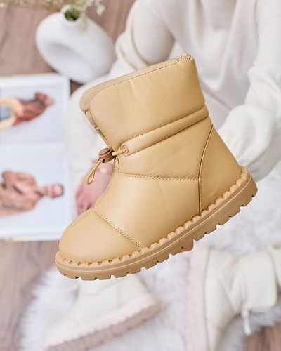 Royalfashion Women's slip-on snow boots in brown Nevonsisia