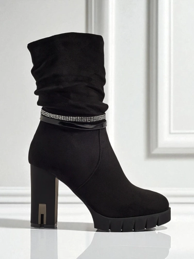 Naiste öko-seemisnahast plokk-kontsaga poolsaapad BrambleDusk