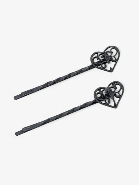 Royalfashion Juukseklambrid südamekestega