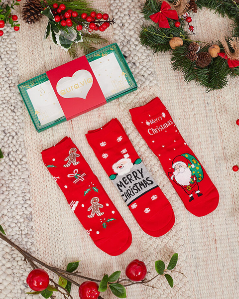 Royalfashion Christmas socks in a box 3/pack