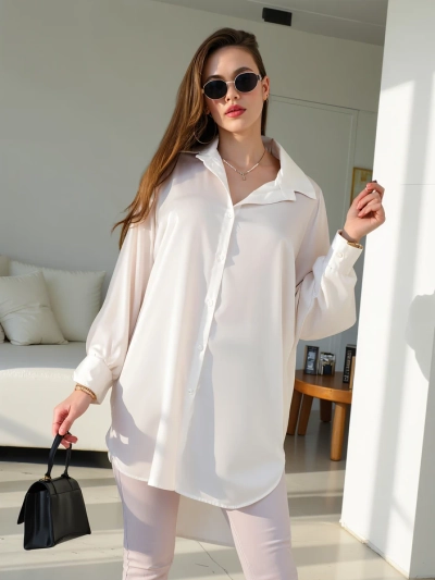 Royalfashion Long women's oversized shirt