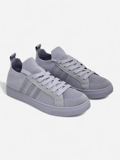 Androsia Gray Sneakers – Stylish flat sports shoes for summer and spring