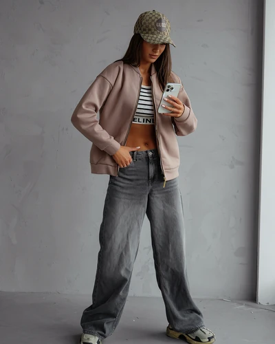 Royalfashion Lukustatud bomber jope