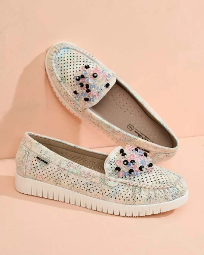 Royalfashion Naiste helmestest aetud mokassinid Namis