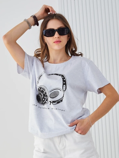 Royalfashion Women's Cotton T-Shirt with Print
