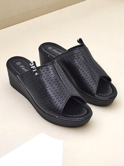 Royalfashion Женские шлепанцы на танкетке Luna Wedge