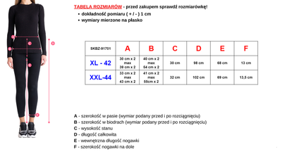 Light gray patterned women's leggings PLUS SIZE - Clothing