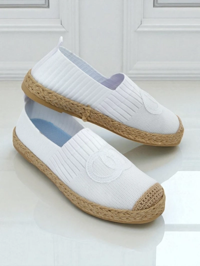 Calista Biancha naiste espadrillid – valged, madalad, öko-seemisnahast, itaalia stiil